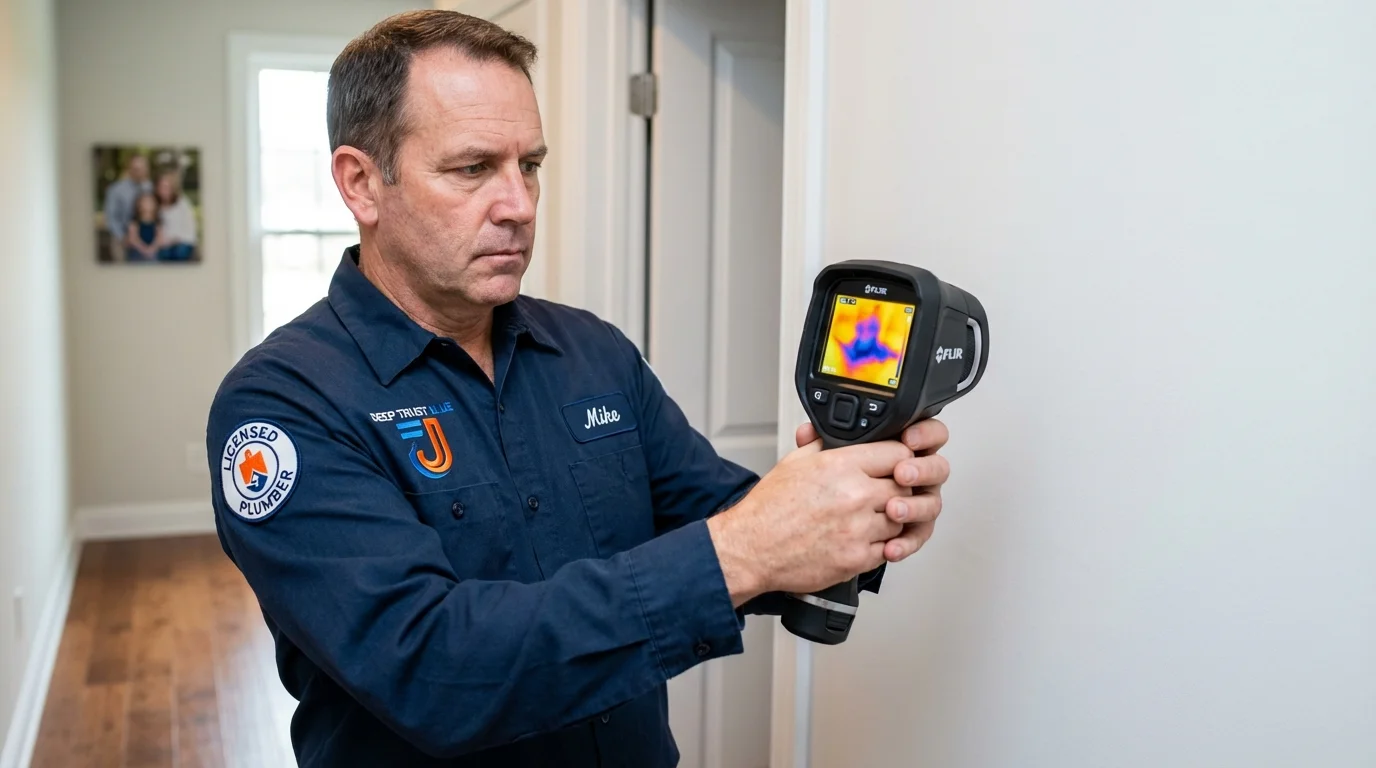 Thermal imaging leak detection by Johns Plumbing LLC in Hanover